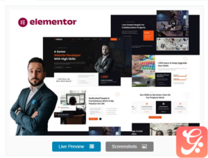 Mileni - Personal Freelancer & Portfolio Showcase Elementor Pro Template Kit