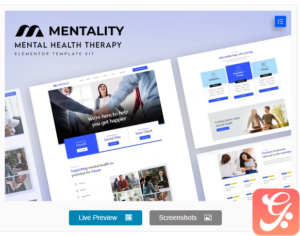 Mentality - Mental Health Therapy Elementor Template Kit