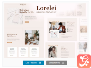 Lorelei - Feminine Business Elementor Template Kit
