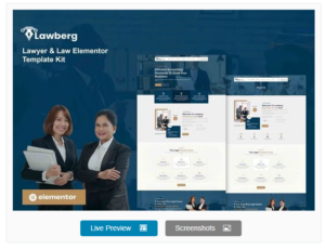 Lawberg - Lawyer & Legal Firm Elementor Template Kit