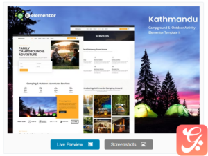 Kathmandu - Campground and Outdoor Activity Elementor Template Kit