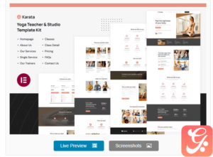 Karata - Yoga Teacher & Studio Elementor Template Kit