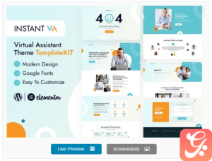 Instant VA - Virtual Assistant Elementor Template Kit