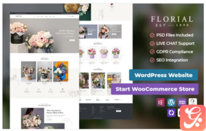 Florial - Flower & Decoration Best of Conversion-friendly WooCommerce Theme