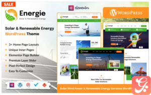 Energie - Solar and Renewable Energy WordPress Theme