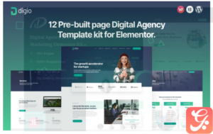 Digio - Premium Digital Agency Elementor Template kit