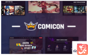Comicon - Anime and Manga WordPress Theme