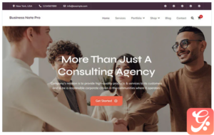 Business Note Pro - Elementor Business WordPress Theme