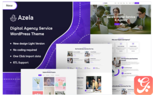 Azela - Digital Agency Service WordPress Theme