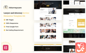 Attorneycare - Attorney Practices and Legal Services Elementor Kit