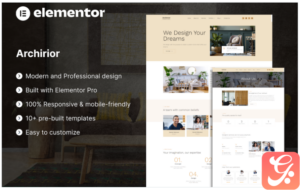 Archirior - Architect & Interior Design Elementor Template kit