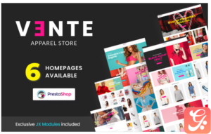 Vente - Apparel Store Clean Bootstrap Ecommerce PrestaShop Theme