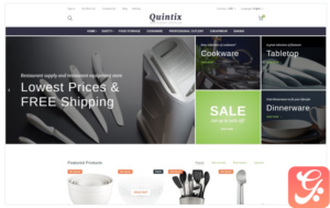 Quintix - Restaurant Supplies PrestaShop Theme