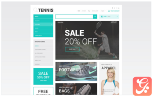 Tennis Accessories Store PrestaShop Theme