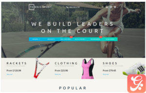Tennis Sport PrestaShop Theme