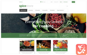 clean ecommerce store spicy flavour shop cook pepper salt powder blend cinnamon dried herbs PrestaShop Theme