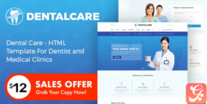 Dental - Dentist and Medical Clinics Template