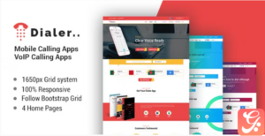Dialer -VoIP Mobile Calling Apps HTML Templates