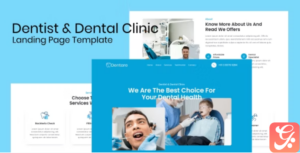 Dentist & Dental Clinic Landing Page Template
