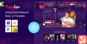 Dating Social Network React Js Template