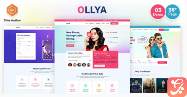 Ollya Dating and Community Site Template