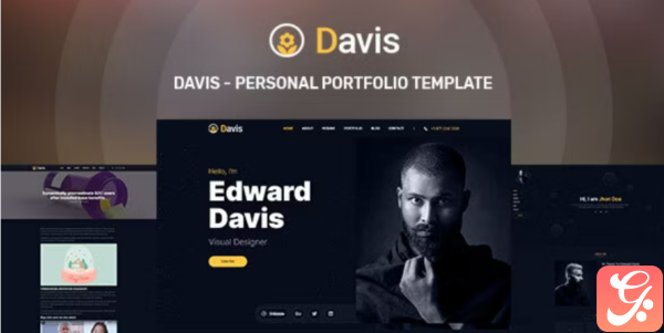 Davis Personal portfolio template