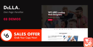 DELLA - One Page Template for Digital Agency