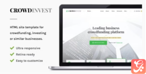 CrowdInvest - Crowdfunding Site Template