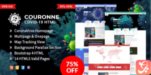 Couronne - Corona virus (Covid-19) HTML Template