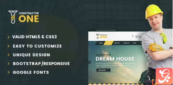 Constractor One Construction Home Renovation HTML5 Template