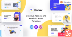 Collax - Creative Agency React Next js Template