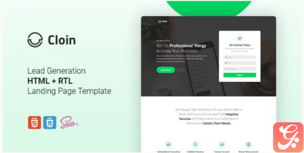 Cloin HTML Landing Page Template