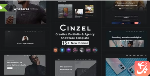 Cinzel Creative Portfolio Agency template