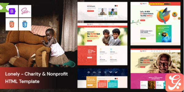 Lonely Charity Nonprofit HTML Template