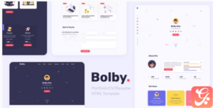 Bolby - Portfolio/CV/Resume HTMLTemplate