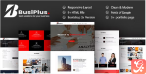 Busiplus - Corporate Business HTML5 Template