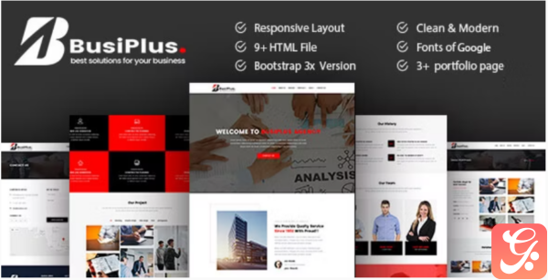 Busiplus Corporate Business HTML5 Template
