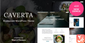 Caverta - Elegant Dining Restaurant Cafe Template