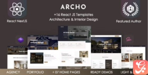 Archo - React Architecture & Interior Template