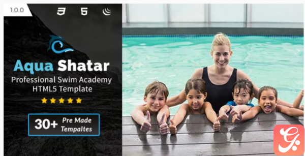 Aqua Shatar Professional Swim Academy HTML5 Template