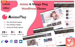 Anime Manga And Blog Magazine WordPress Theme