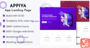 Appiya - App Landing Page