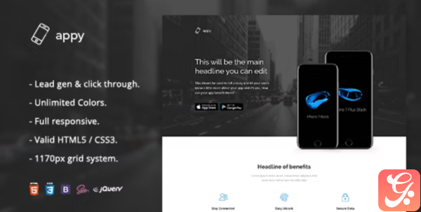 Appy App Landing Page HTML Template