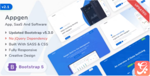 Appgen - App, Saas & Software Bootstrap Template