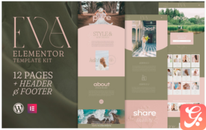 EVA - Elementor Template Kit - WooCommerce Compatible