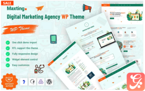 Maxting - Digital Marketing Agency WordPress Theme