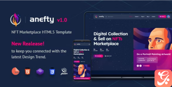 Anefty NFT Marketplace HTML5 Template