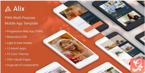 Alix: Multi Purpose PWA Mobile App Template