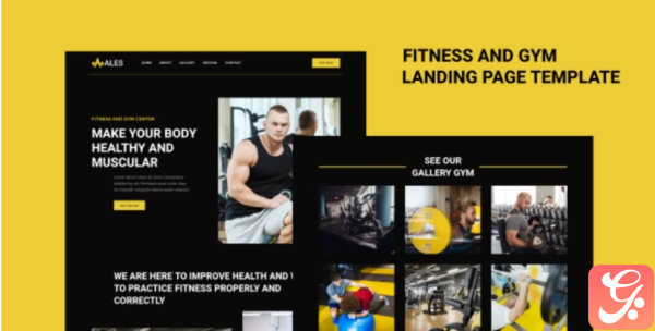 Ales Fitness Gym Landing Page Template