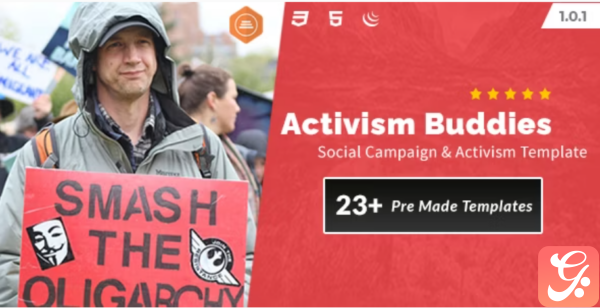 Activism Buddies Social Campaign Non Profit HTML5 Template